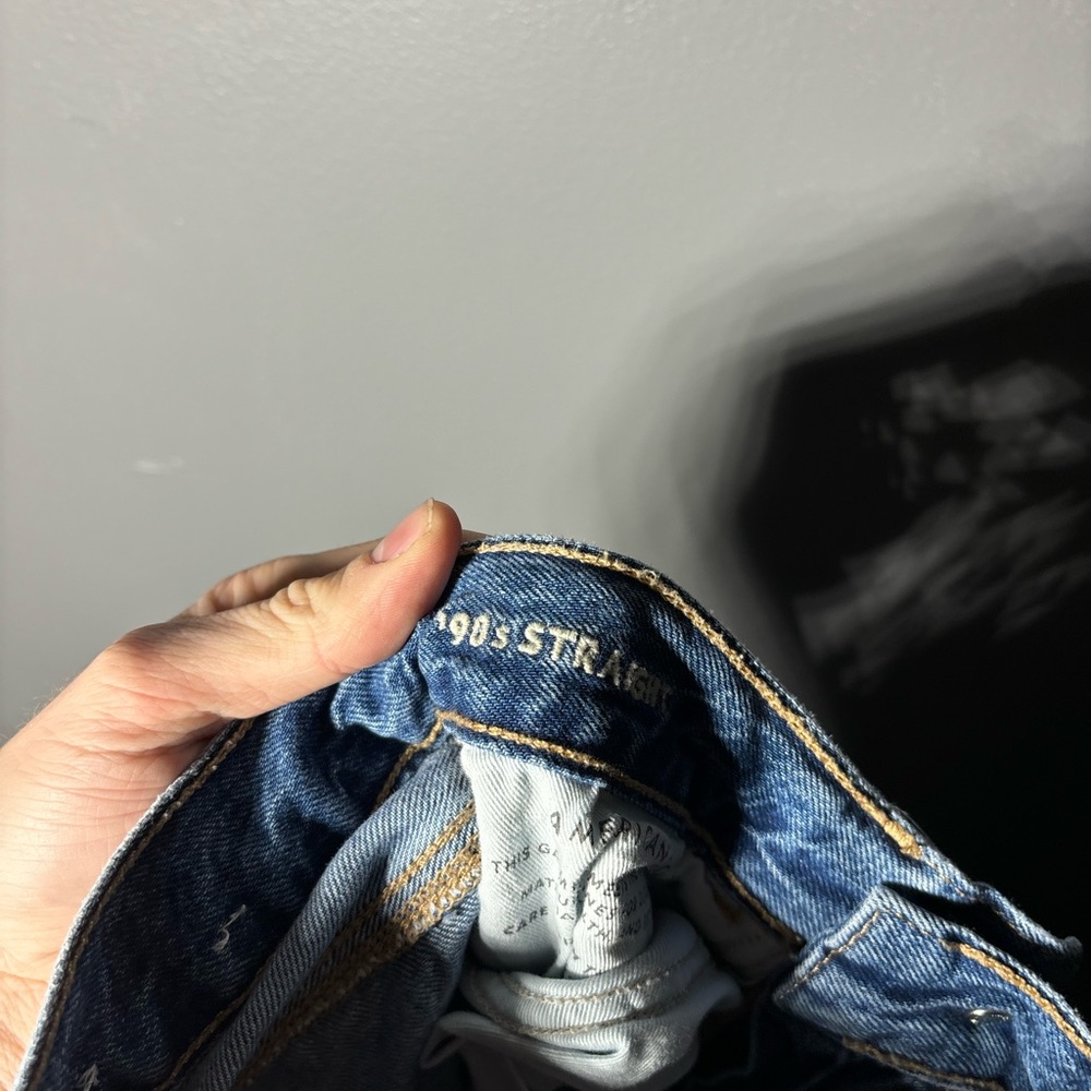 American Eagle 90s Straight Jeans Women’s Size 000 - Picture 3 of 4